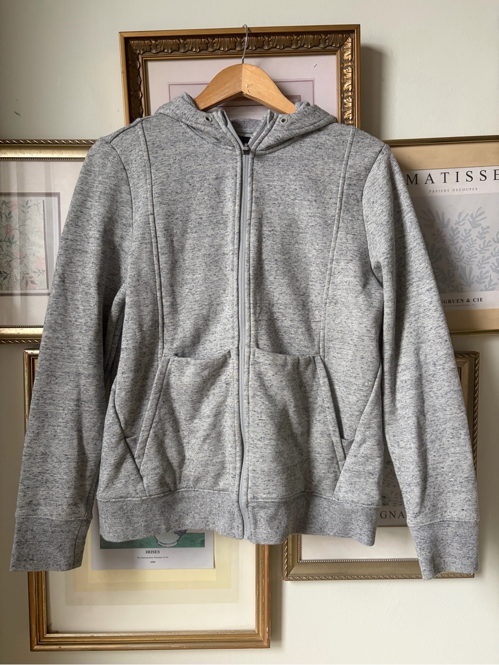 Figs On Shift Hoodie Heathered Gray Medium